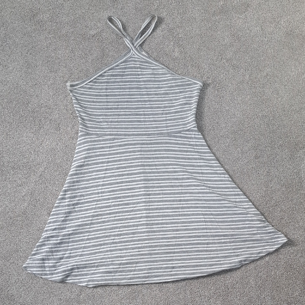 Striped Halter Neck Dress